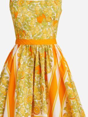 J. Crew Stefania Dress in Limone Scarf Print